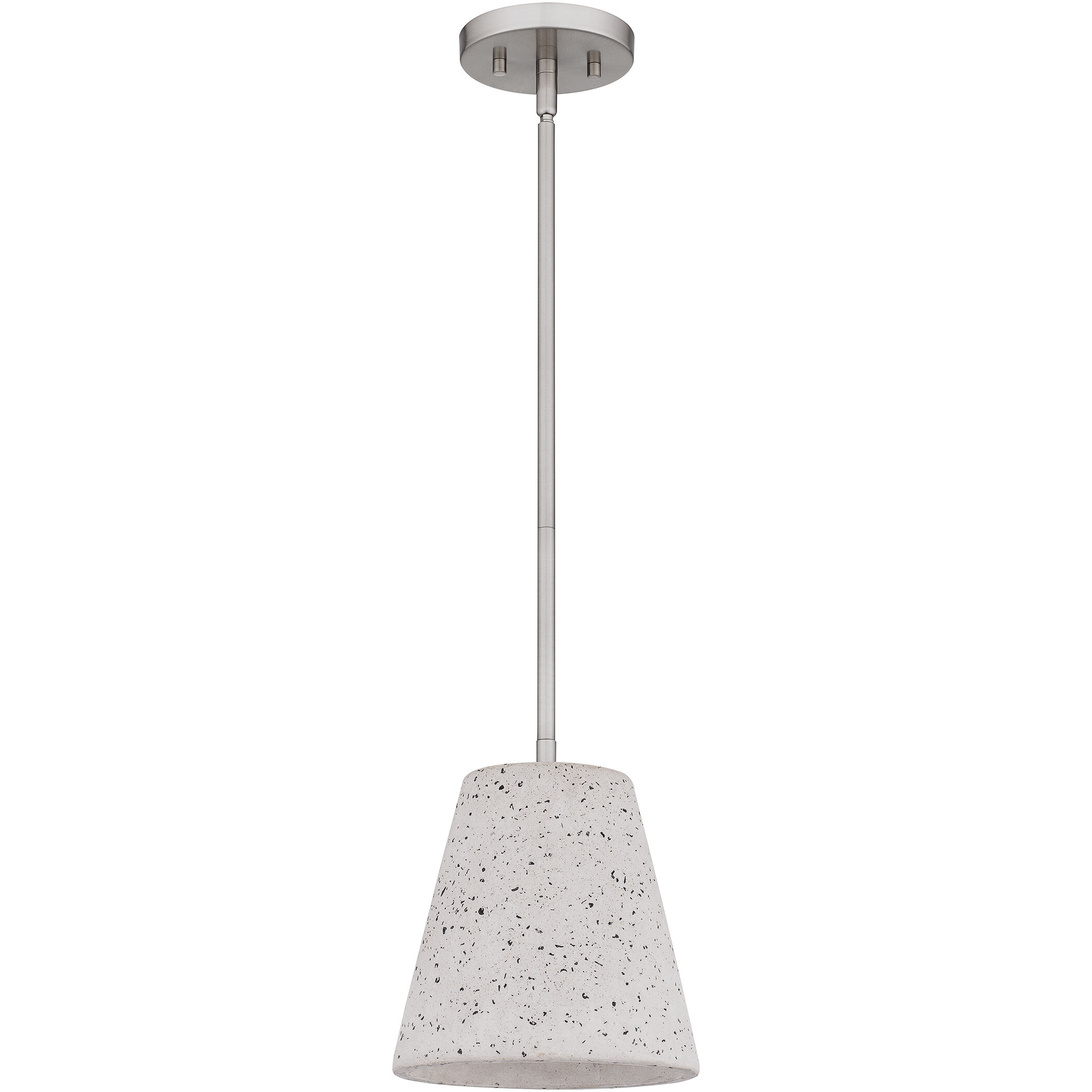 Hazel 1 Light 8 inch Brushed Nickel Mini Pendant Ceiling Light, Small