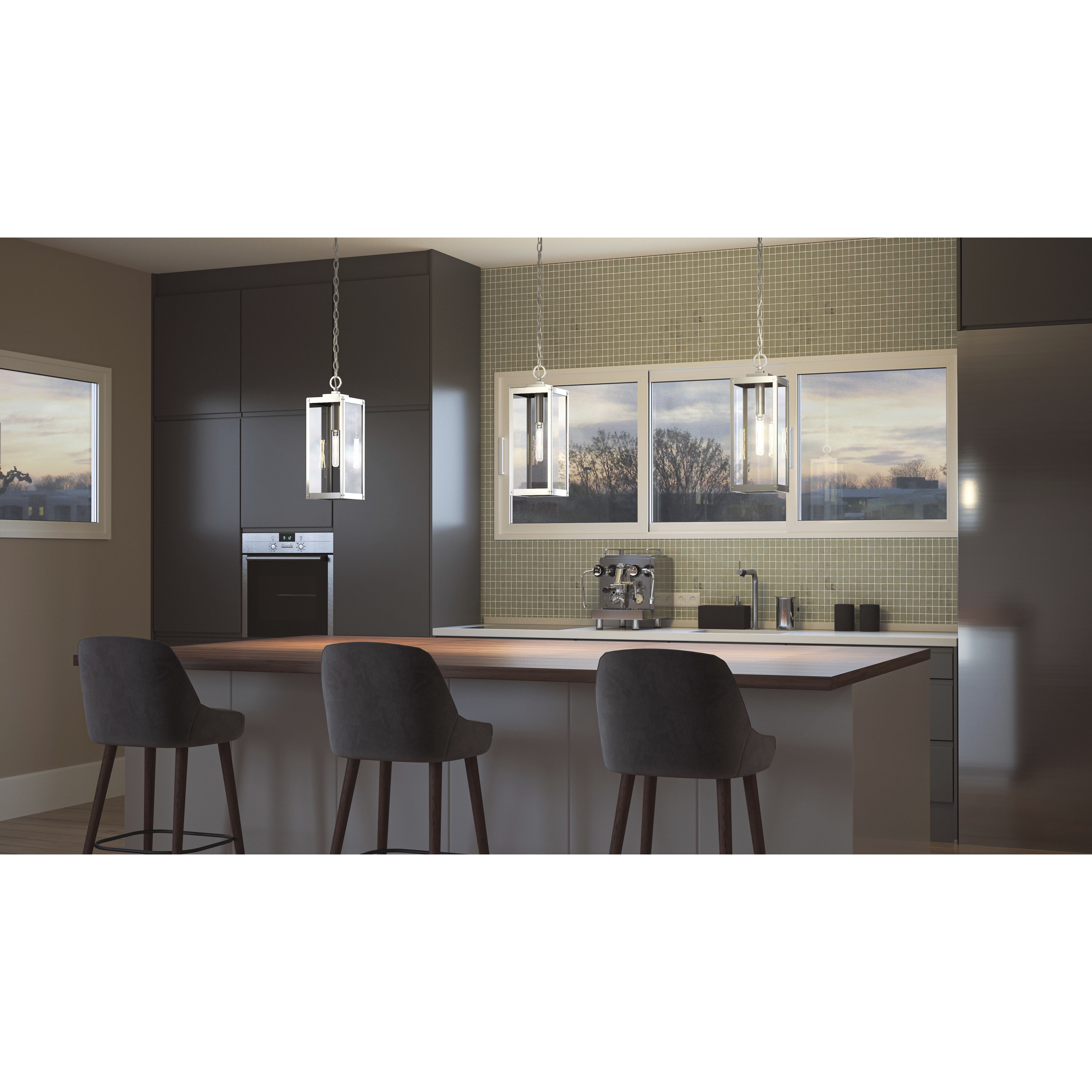 Westover 1 Light 7 inch Stainless Steel Mini Pendant Ceiling Light, Small