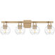 Celina 4 Light 32 inch Bronze Gold Bath Light Wall Light, Extra Large