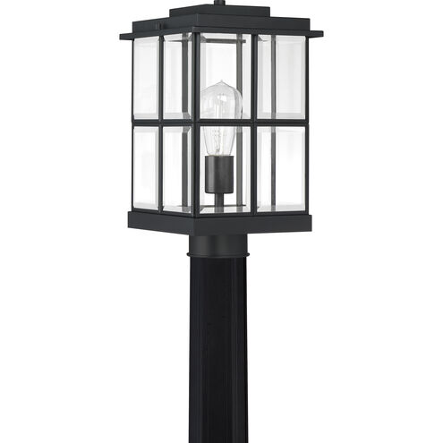 Mulligan 1 Light 14 inch Matte Black Outdoor Post Lantern