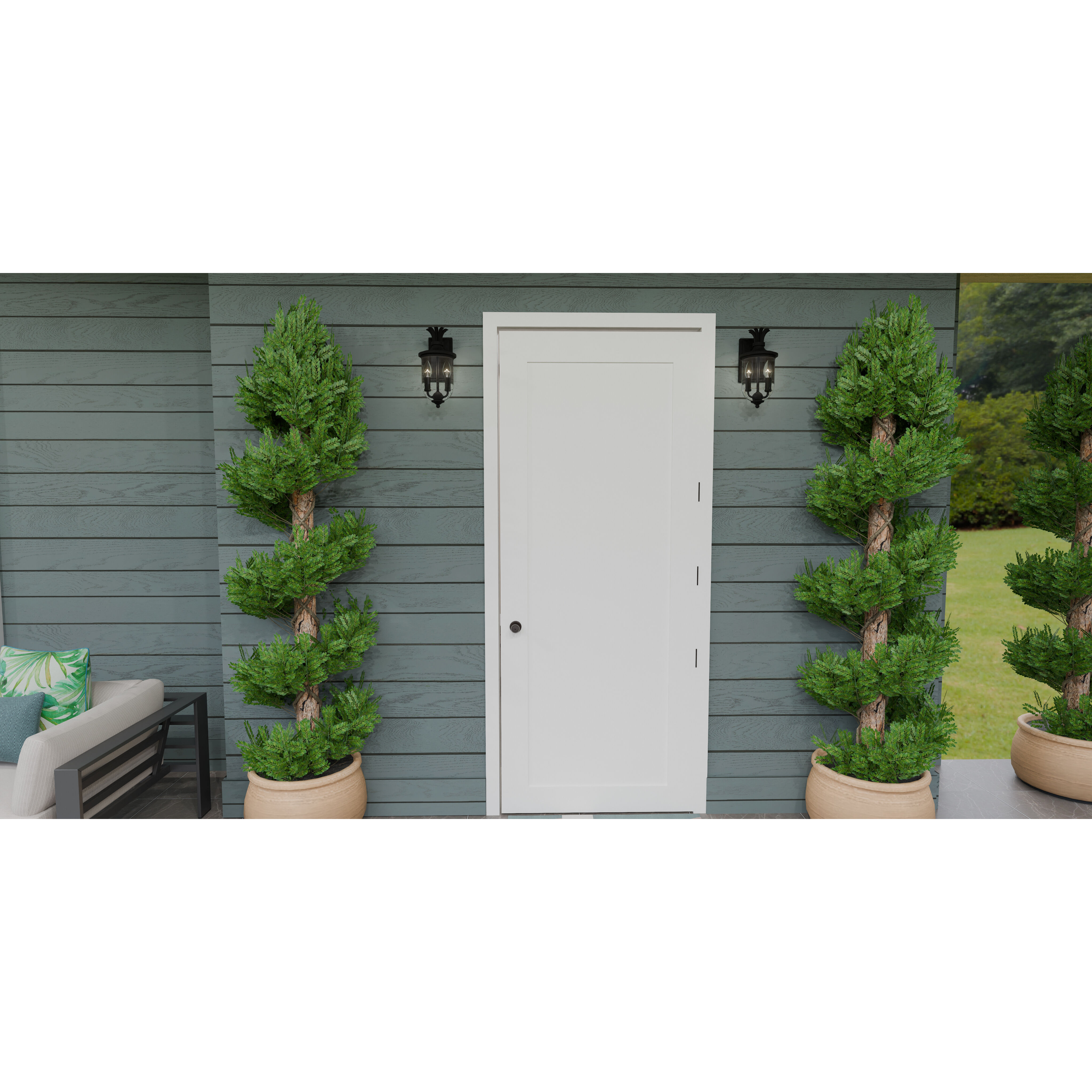 Havana 2 Light 6.5 inch Earth Black Outdoor Lantern, Small