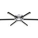 Zealand LED 36 inch Polished Chrome Semi-Flush Mount Ceiling Light, Extra Large