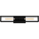 Leighton 2 Light 24 inch Matte Black Bath Light Wall Light