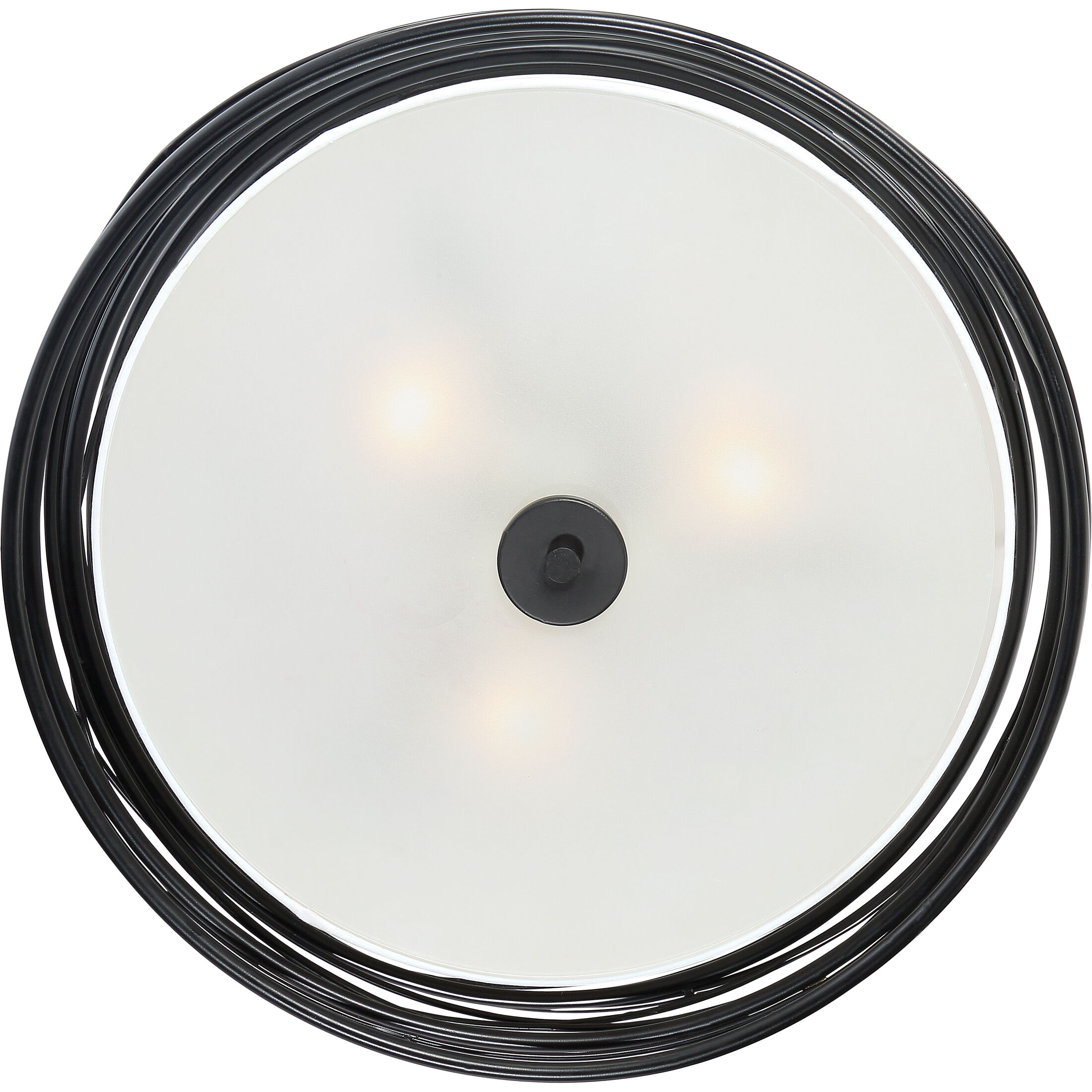 キンツア リングライト ショウゴ Quoizel SPL1720K Spiral 3 Light 20 inch Mystic Black Semi