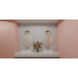 Gibson 2 Light 13 inch Aged Brass Bath Light Wall Light, Medium