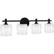 Spade LED 29.75 inch Matte Black Bath Light Wall Light, Extra Large