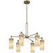 Gianna 6 Light 26.5 inch Bronze Gold Chandelier Ceiling Light