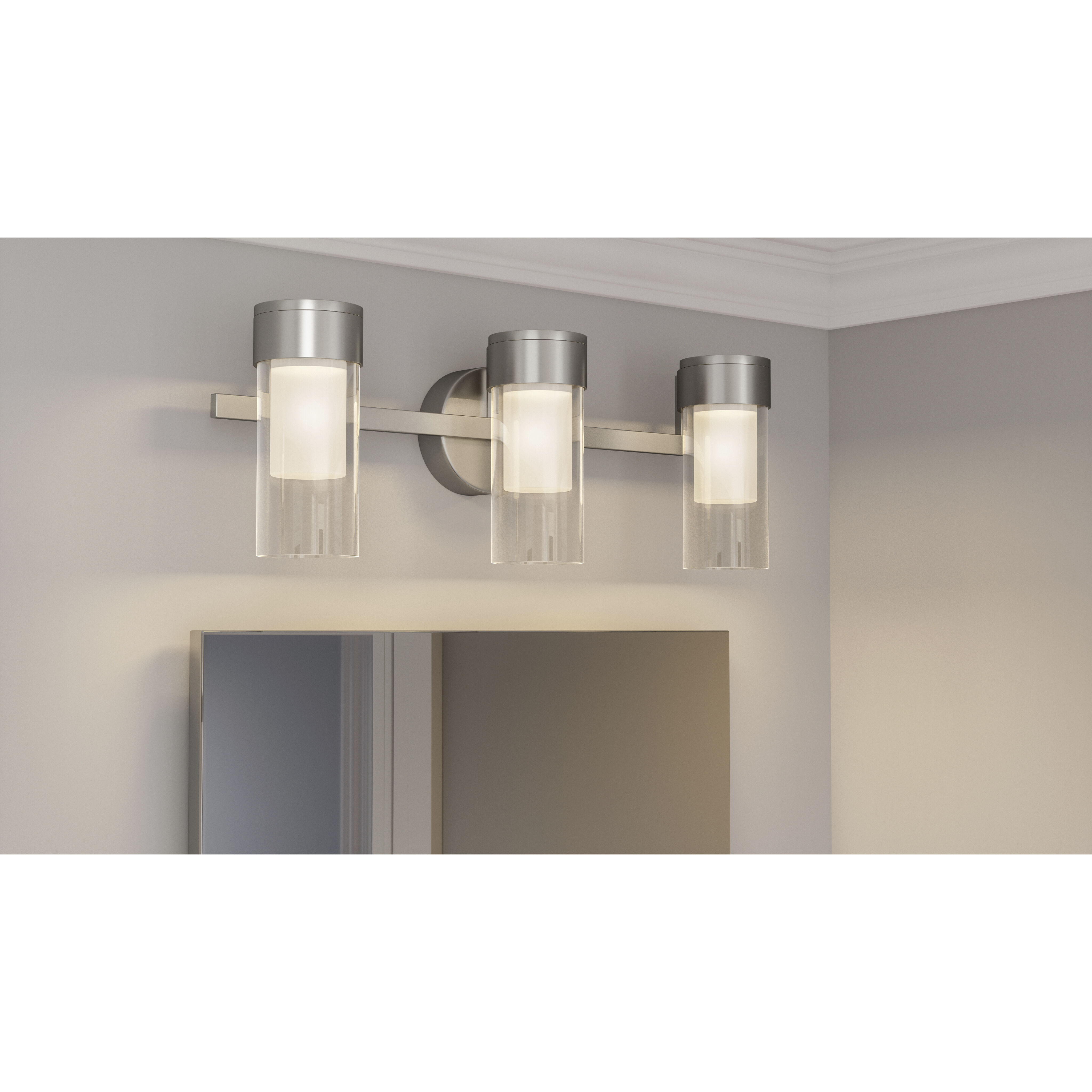 Logan LED 22 inch Brushed Nickel Bath Light Wall Light