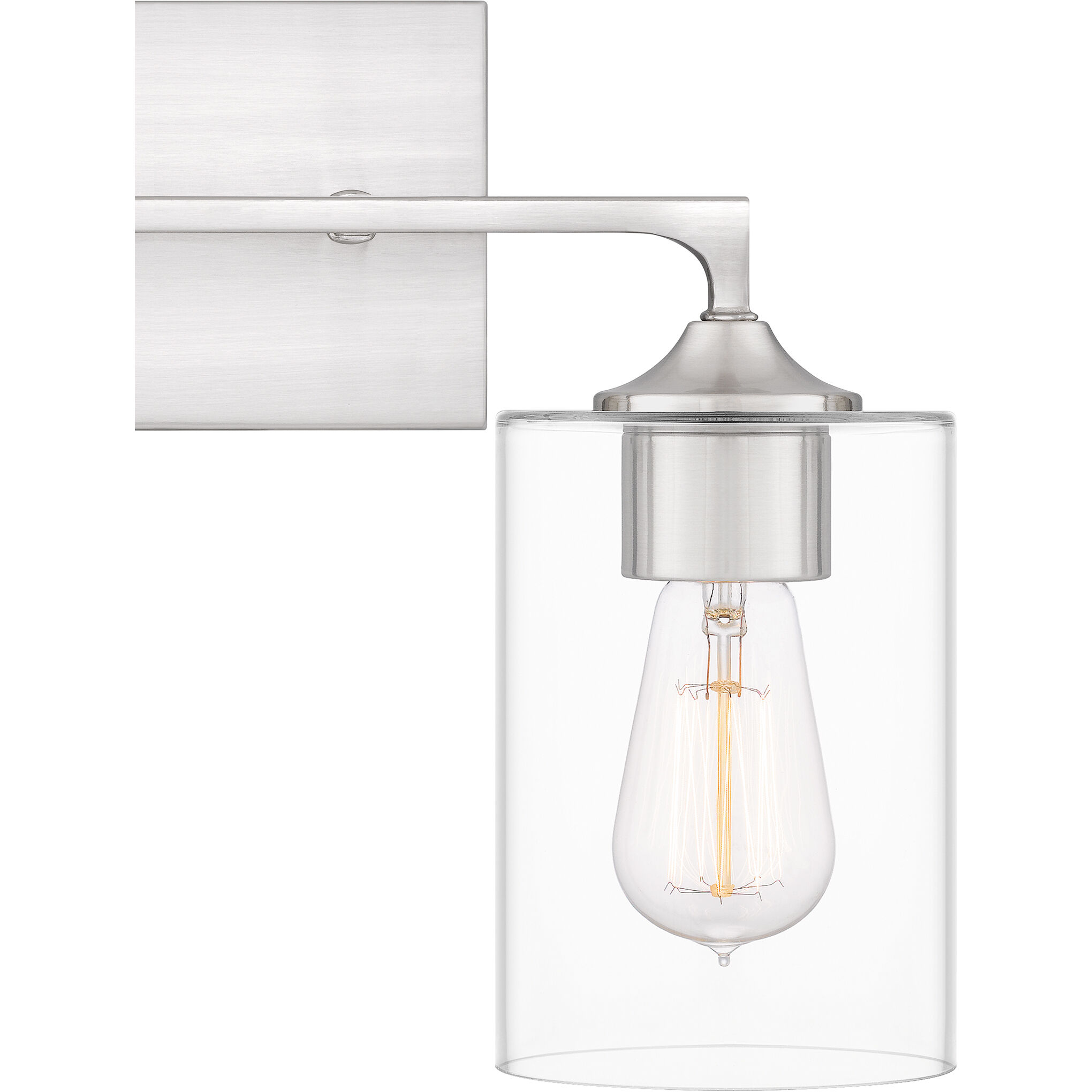 Prescott 2 Light 16 inch Brushed Nickel Bath Light Wall Light, Medium