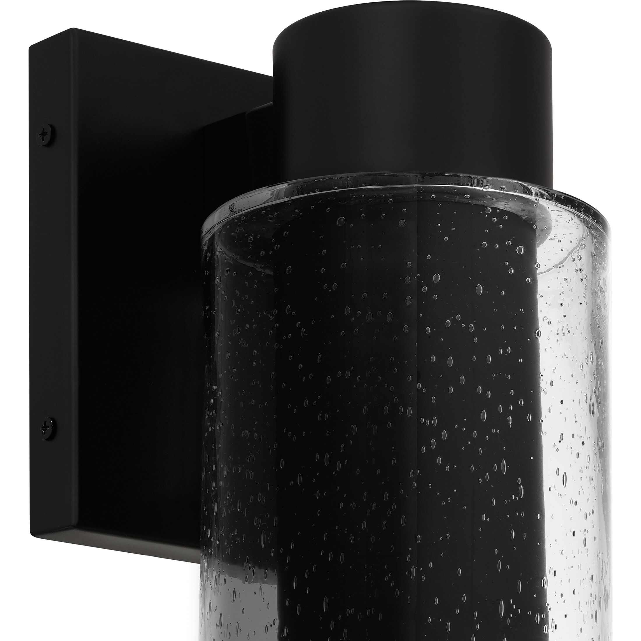 Sawyer LED 10 inch Matte Black Outdoor Wall Lantern, Small