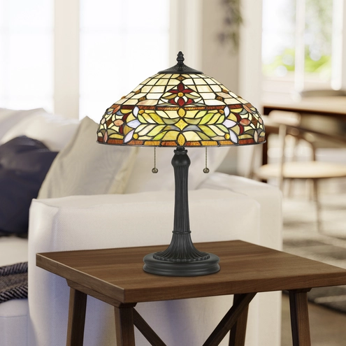 Quoizel TF5215TVB Quinn 23 inch 75 watt Vintage Bronze Table Lamp Quoizel TF5215TVB Quinn 23 inch 75 watt Vintage Bronze Table Lamp