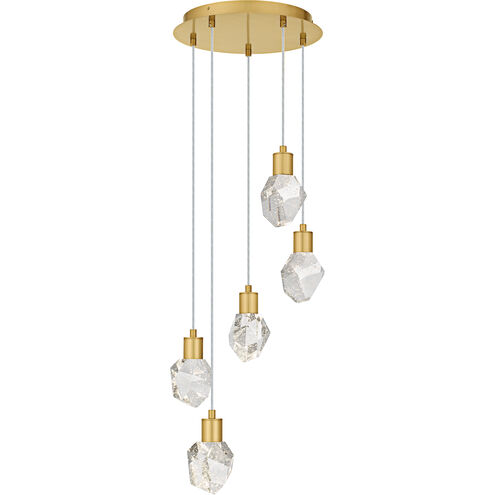 Skye LED 14.5 inch Brushed Gold Pendant Ceiling Light