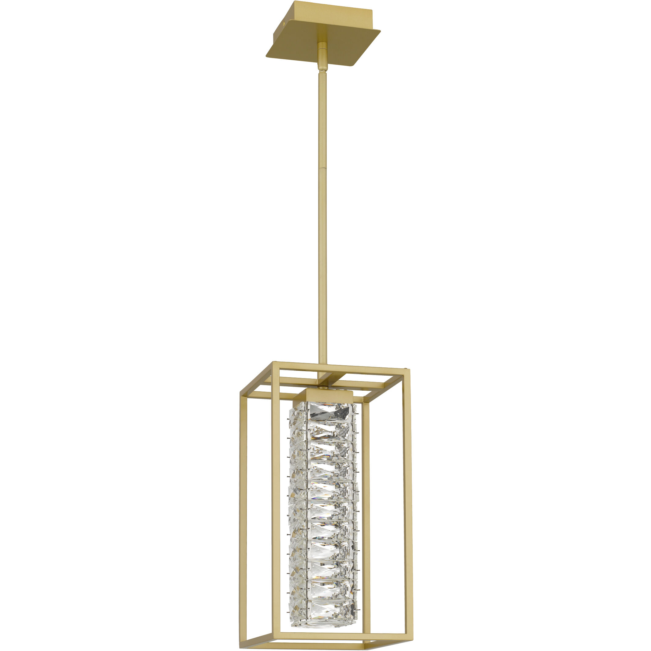 Dazzle LED 8 inch Soft Gold Mini Pendant Ceiling Light