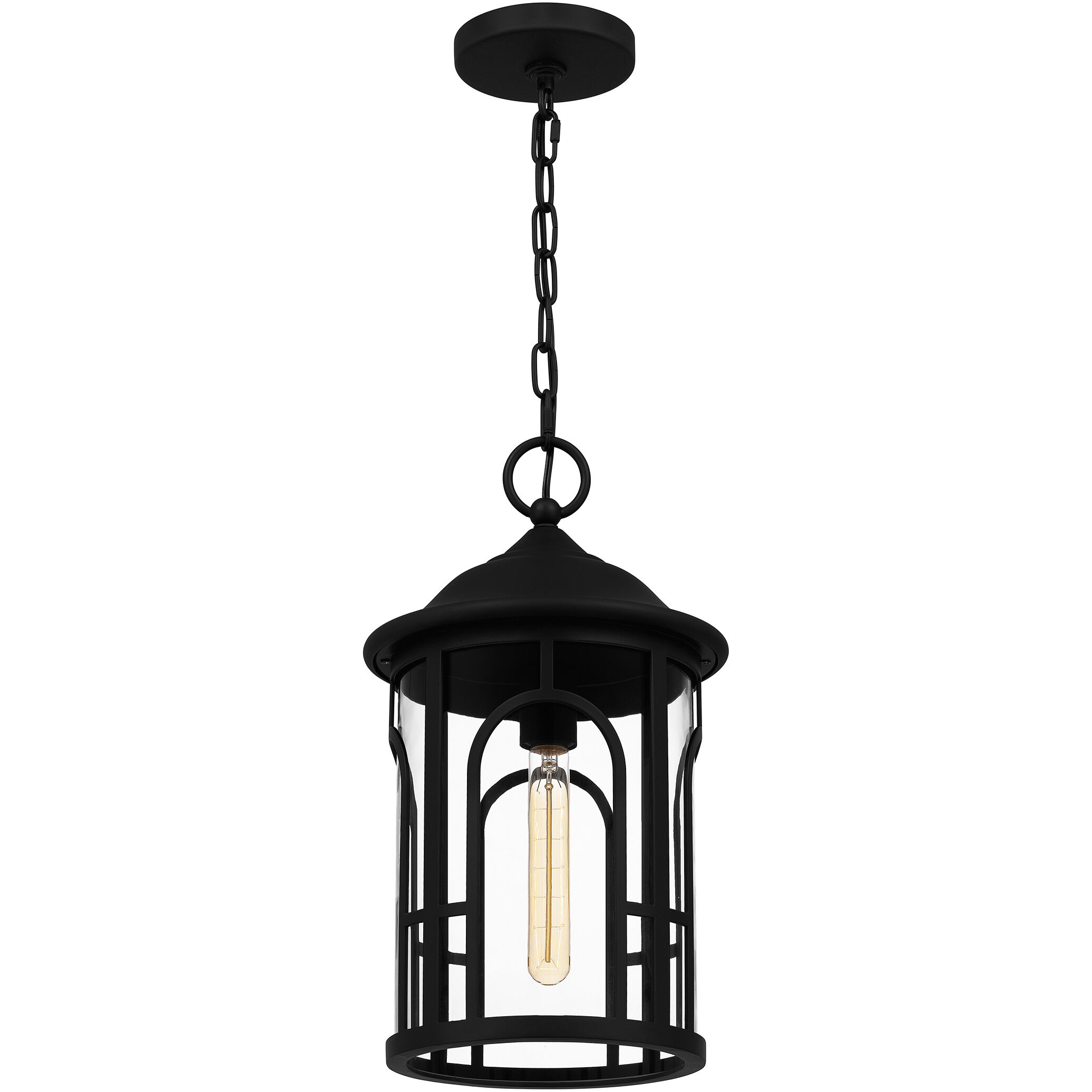 Brampton 1 Light 9.5 inch Matte Black Mini Pendant Ceiling Light