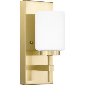 Wilburn LED 6 inch Satin Brass Bath Light Wall Light