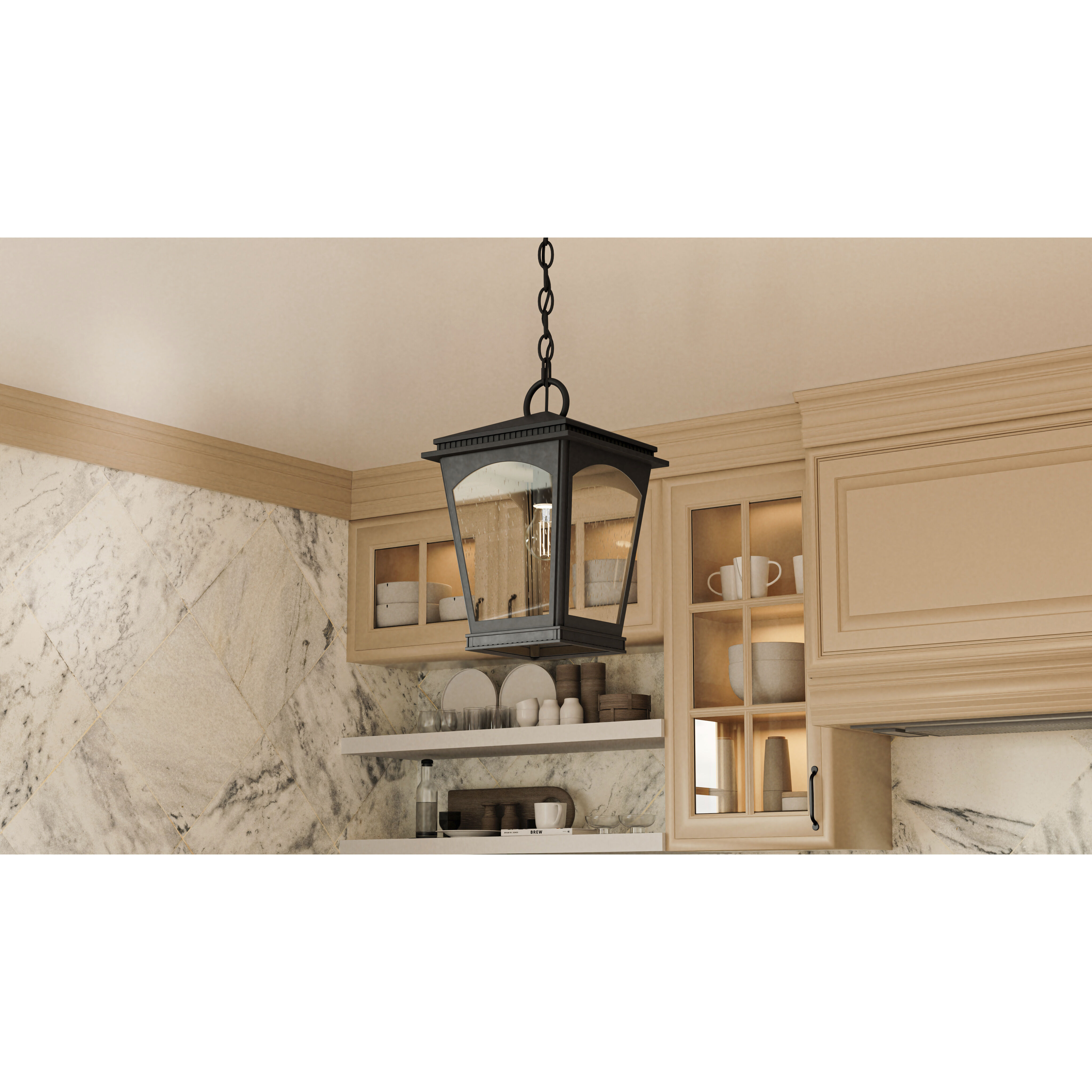 Huck 1 Light 10 inch Earth Black Mini Pendant Ceiling Light, Small