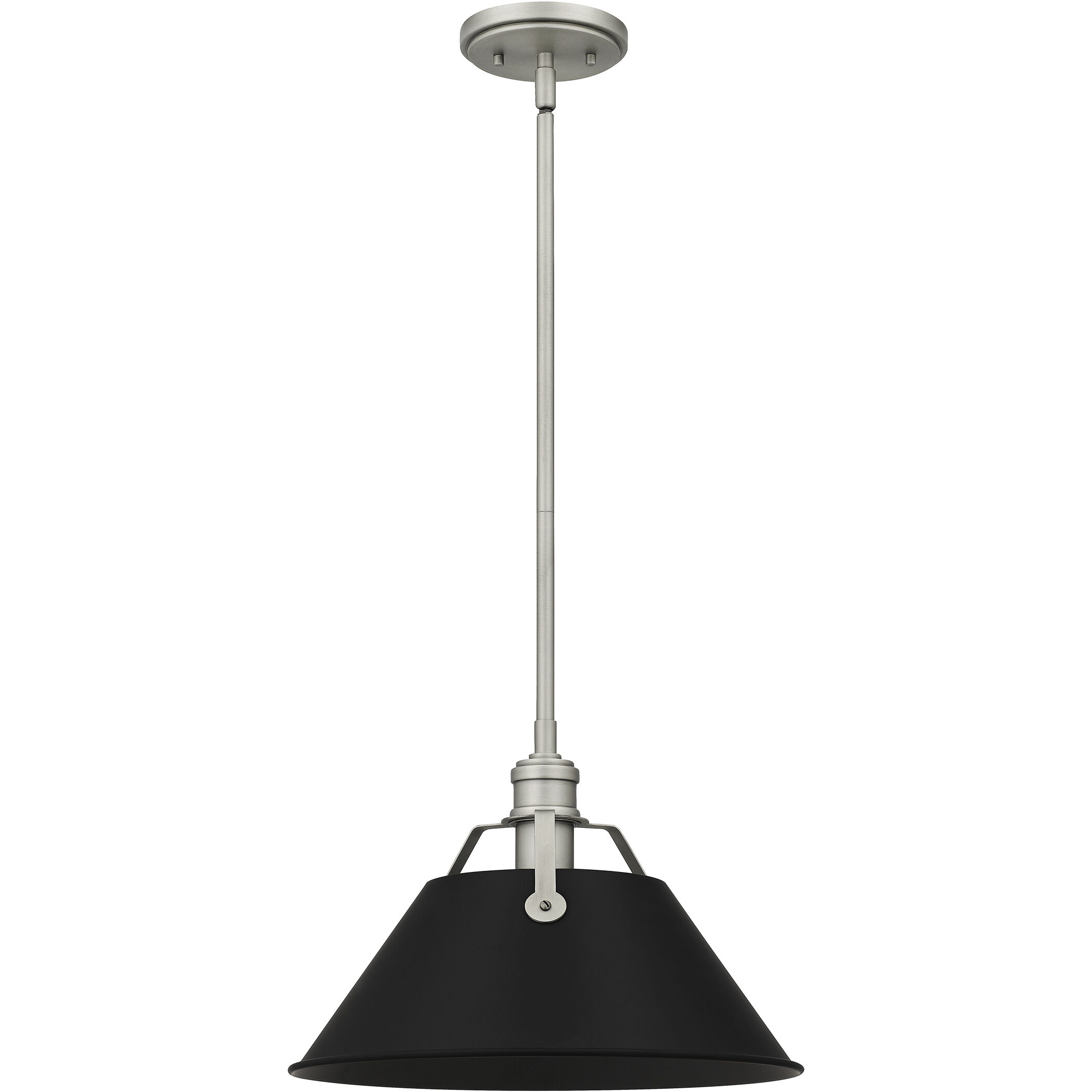 Jessup 1 Light 14 inch Antique Nickel Mini Pendant Ceiling Light, Small