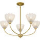 Whitecap 5 Light 28 inch Brushed Gold Chandelier Ceiling Light