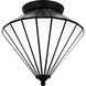 Liam 3 Light 15.25 inch Matte Black Flush Mount Ceiling Light, Medium