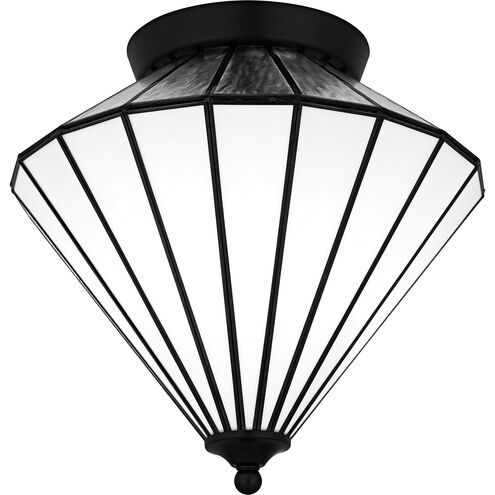 Liam 3 Light 15.25 inch Matte Black Flush Mount Ceiling Light, Medium