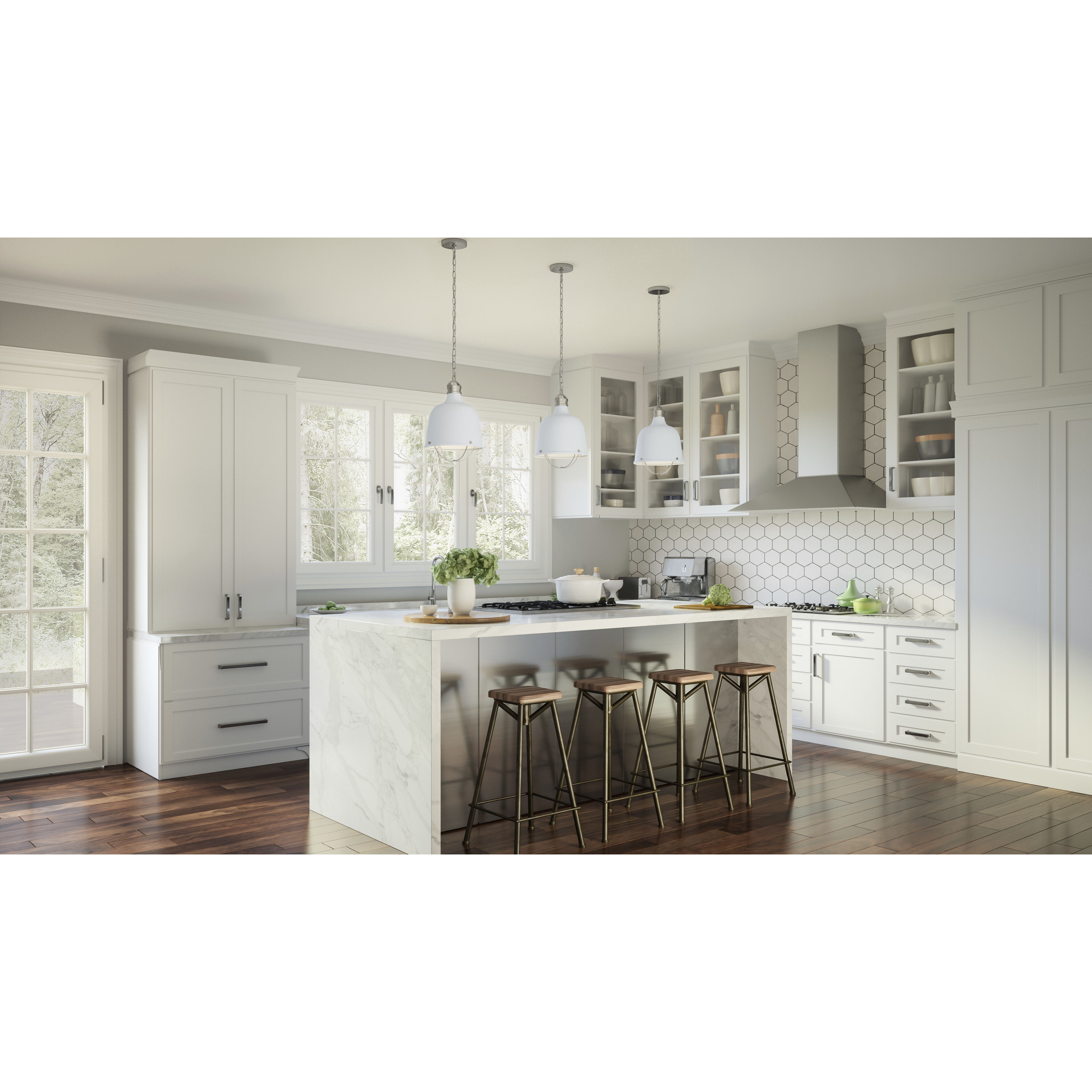 Adlington 1 Light 11.5 inch Brushed Nickel Mini Pendant Ceiling Light, Small