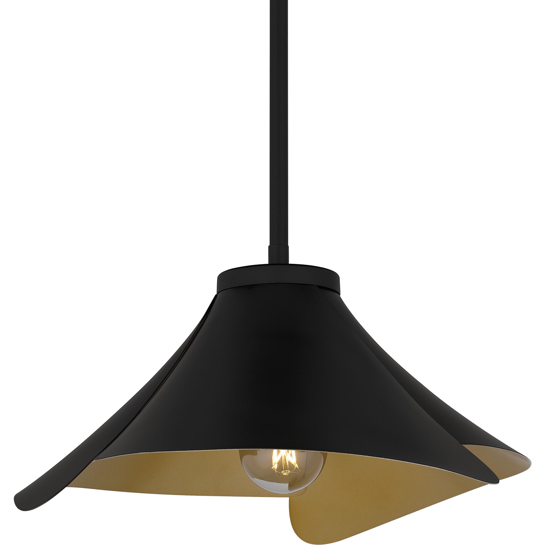 Wisp 1 Light 14.5 inch Matte Black Pendant Ceiling Light