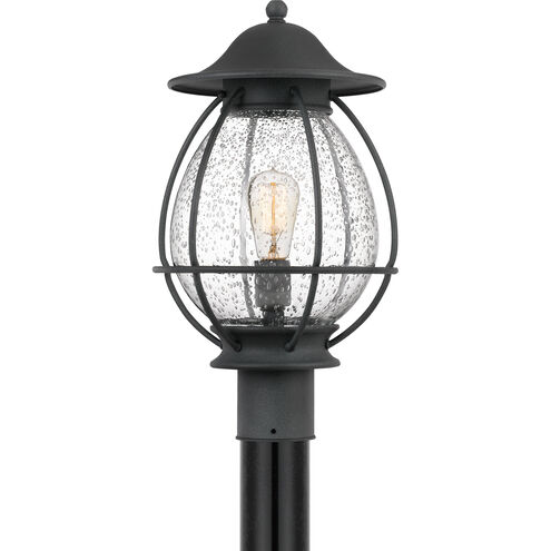 Boston 1 Light 18.75 inch Mottled Black Outdoor Post Lantern