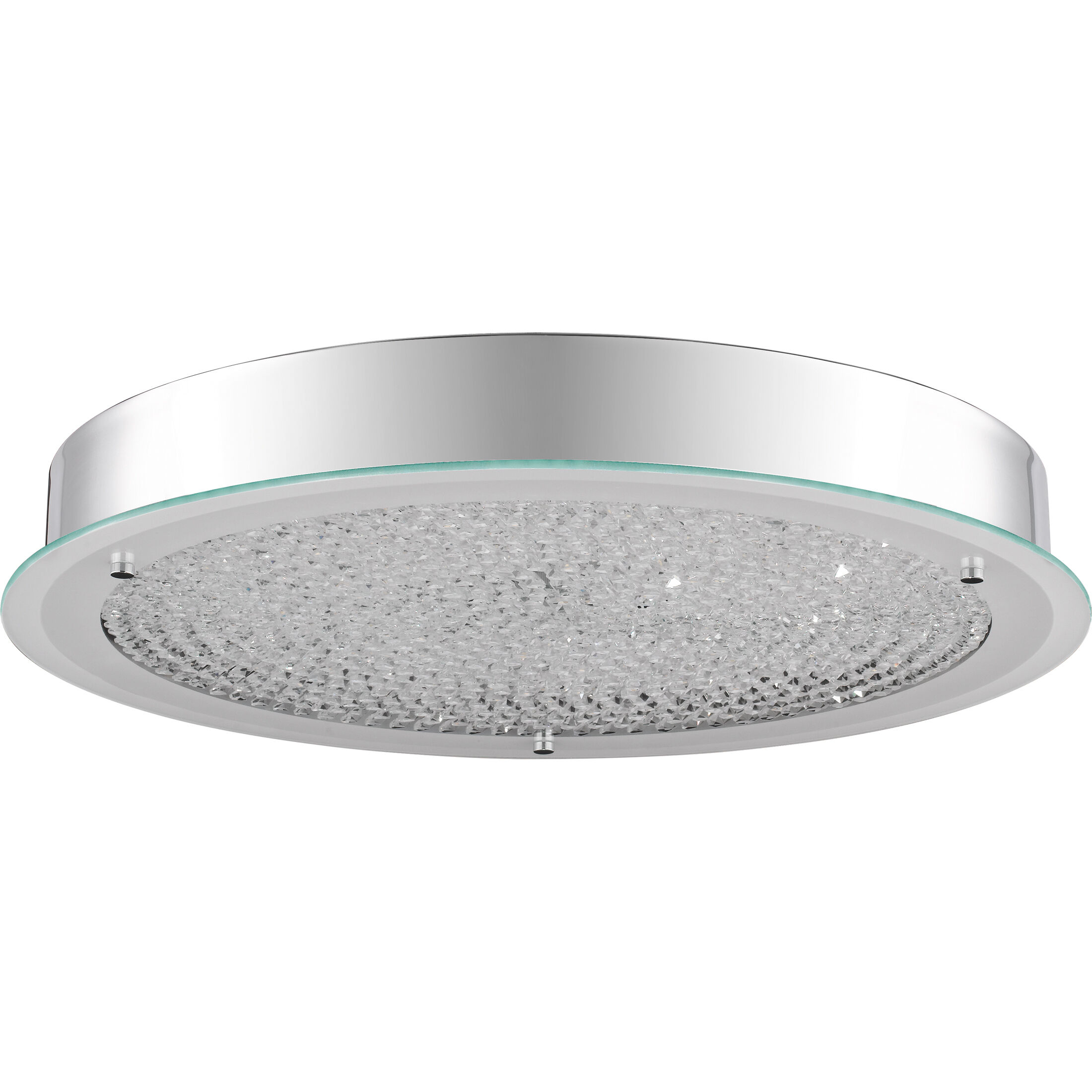 Blaze LED 20 inch Polished Chrome Flush Mount Ceiling Light, Large