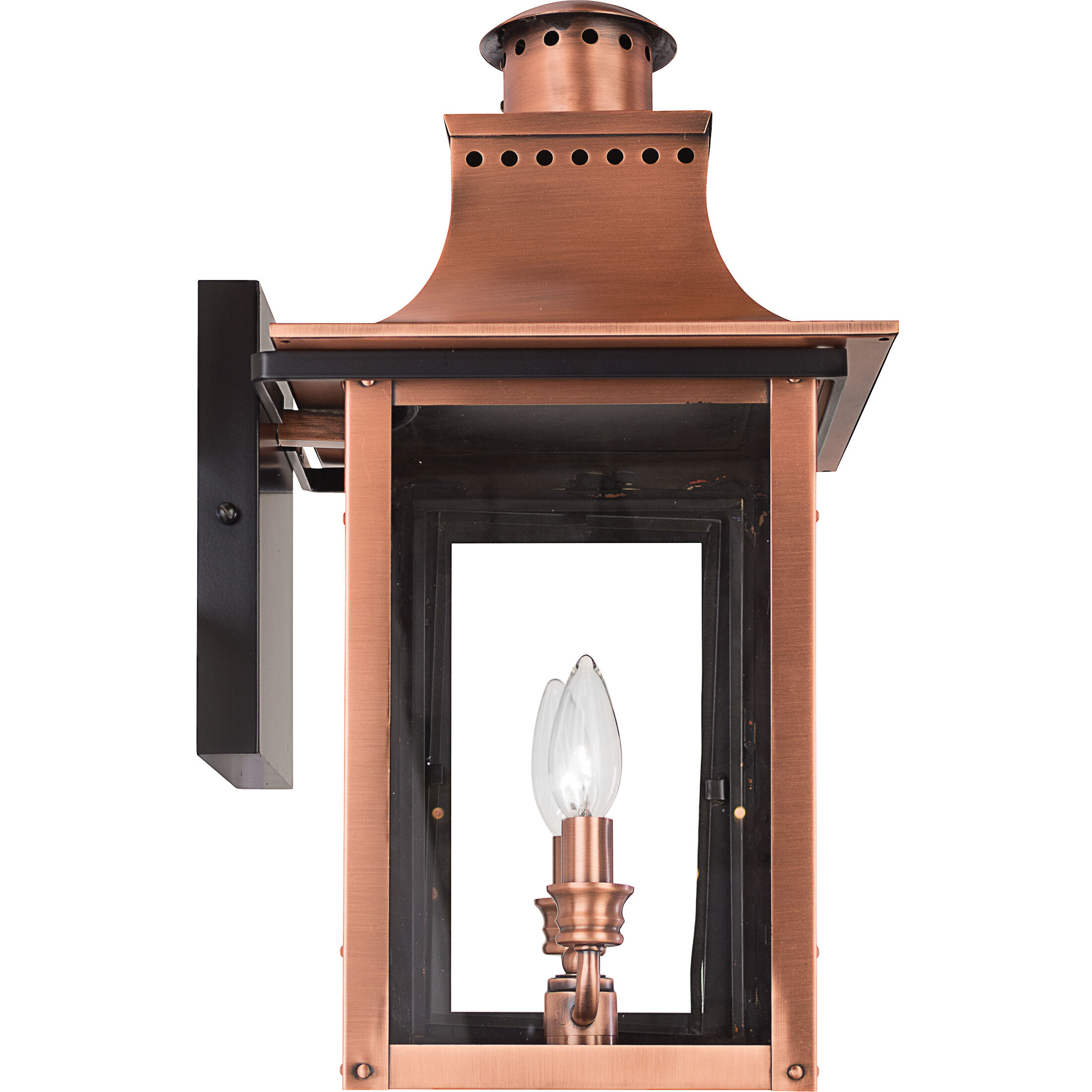 Chalmers 2 Light 21 inch Aged Copper Outdoor Wall Lantern