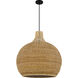 Sycamore 4 Light 28 inch Matte Black Pendant Ceiling Light, Large