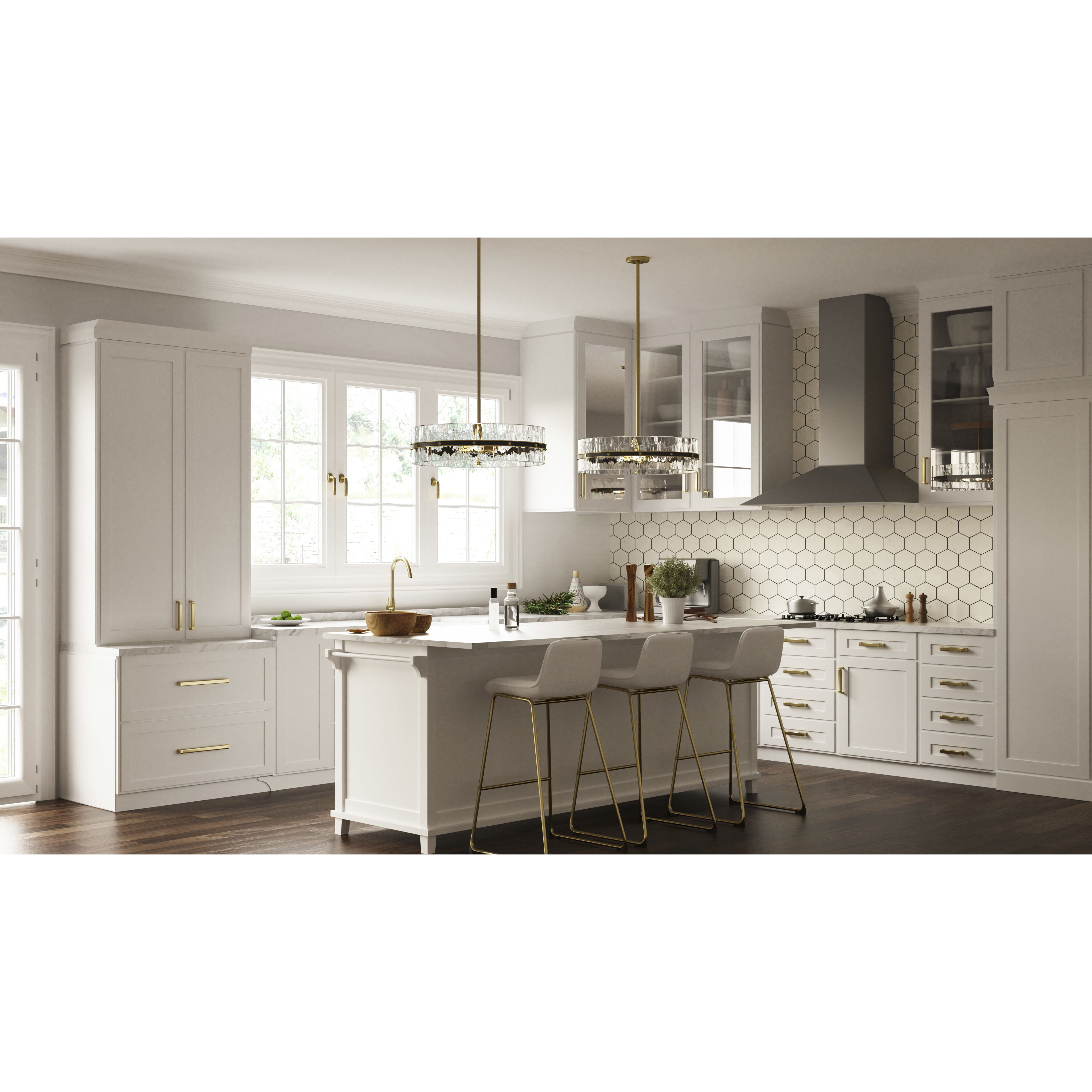 Reagan 6 Light 24 inch Matte Black Pendant Ceiling Light, Large