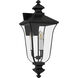 Farley 3 Light 25.25 inch Matte Black Outdoor Wall Lantern