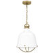 Adlington 1 Light 12 inch Weathered Brass Mini Pendant Ceiling Light, Small