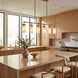Gianna 6 Light 41 inch Bronze Gold Island Light Ceiling Light