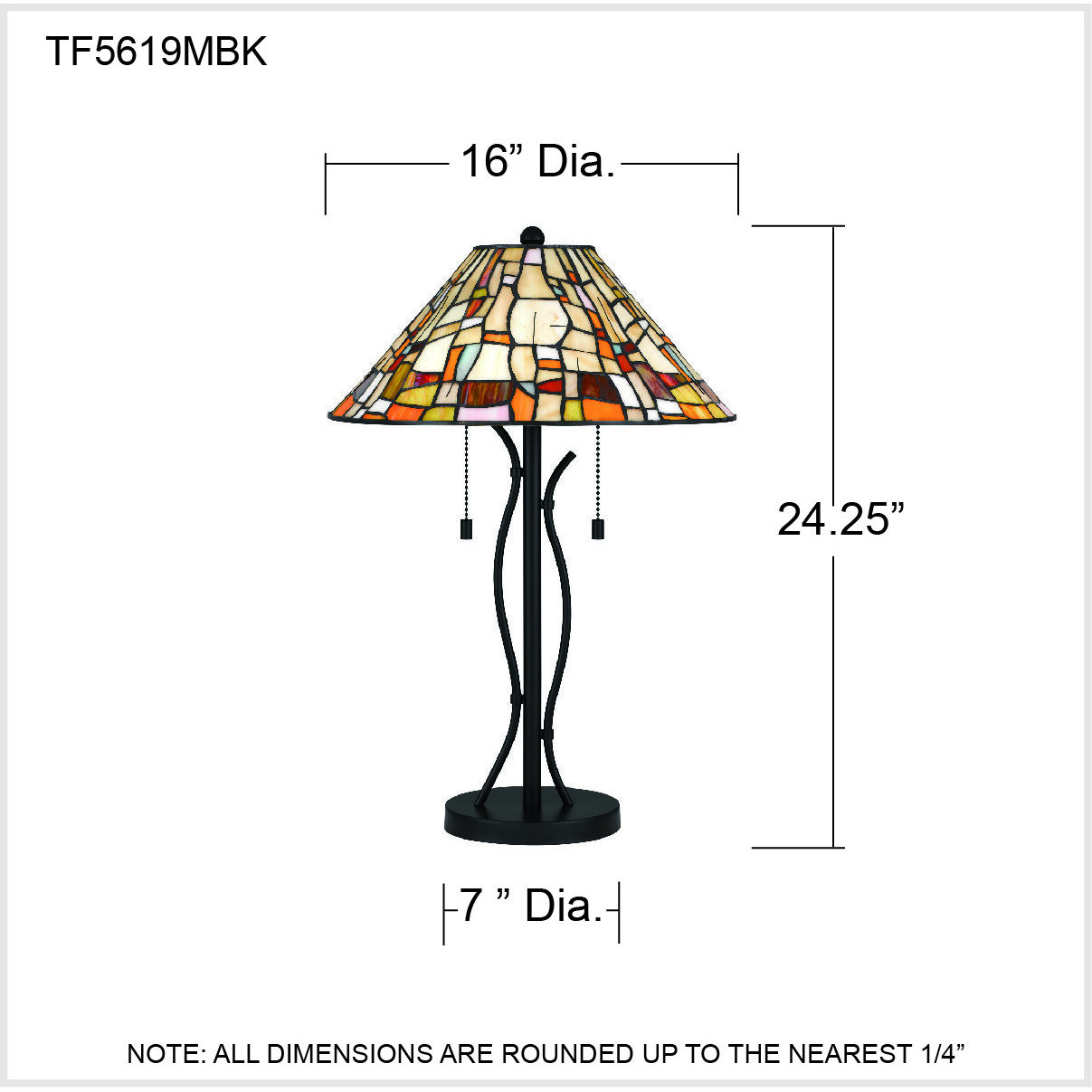 Stinson 24.25 inch 75.00 watt Matte Black Table Lamp Portable Light