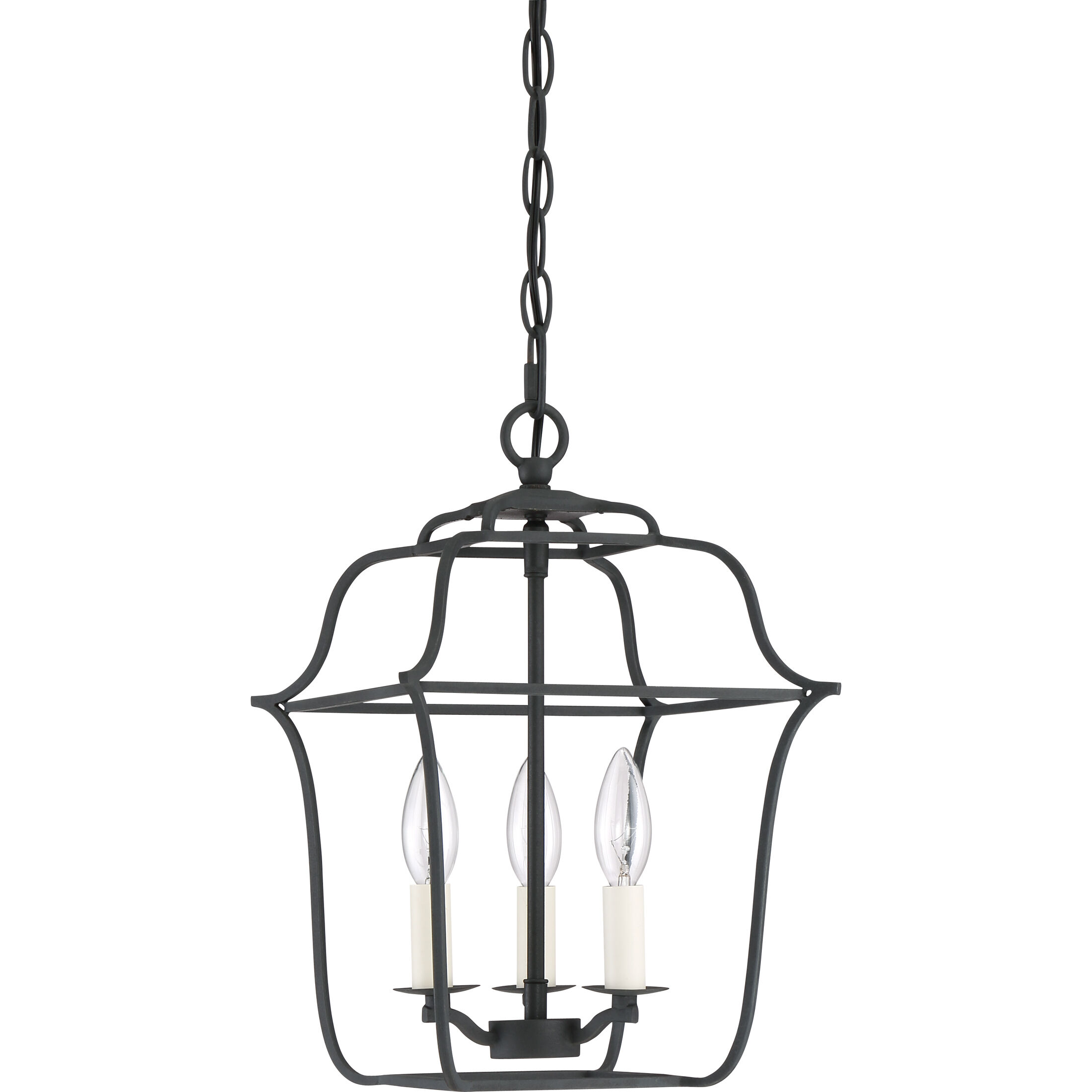 Gallery 3 Light 10 inch Royal Ebony Foyer Pendant Ceiling Light
