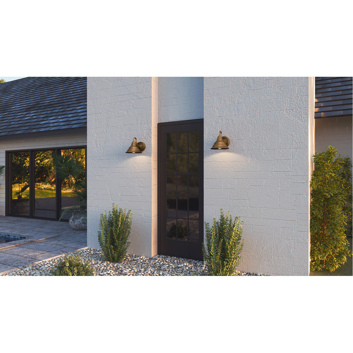 Carmel 1 Light 9 inch Statuary Bronze Outdoor Wall Lantern, Medium