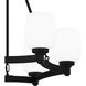 Penning 6 Light 28 inch Matte Black Chandelier Ceiling Light