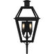 Rue De Royal 2 Light 23.5 inch Earth Black Outdoor Wall Lantern, Large