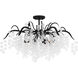 Maple 6 Light 29 inch Earth Black Semi-Flush Mount Ceiling Light, Extra Large