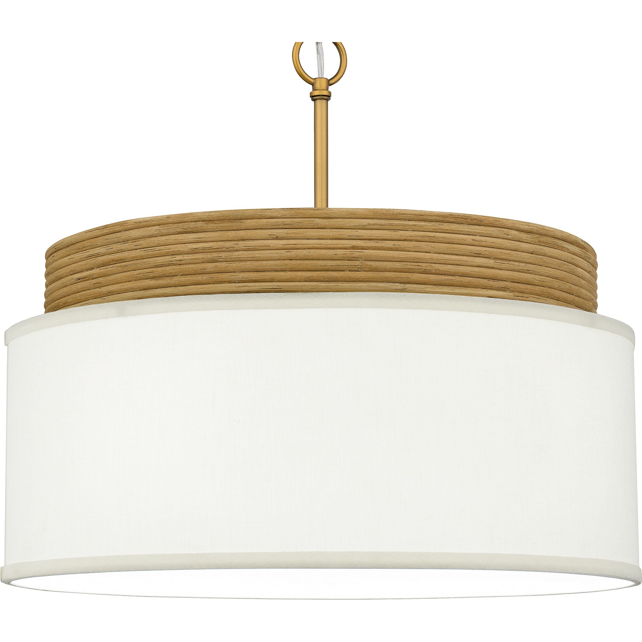 Malia 4 Light 20 inch Brushed Gold Pendant Ceiling Light