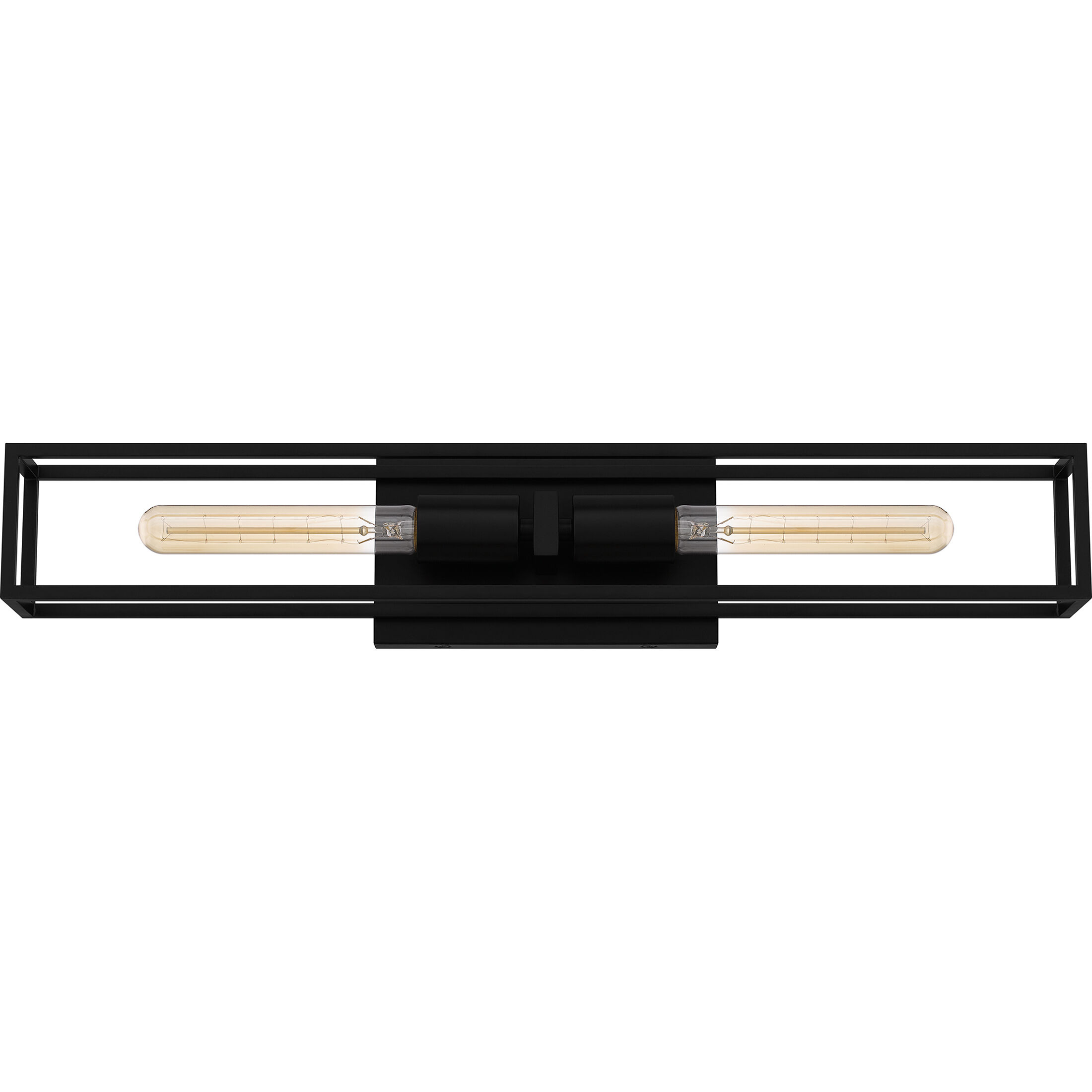 Leighton 2 Light 24 inch Matte Black Bath Light Wall Light