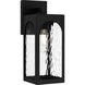 Dallington 1 Light 13.75 inch Matte Black Outdoor Wall Lantern, Small