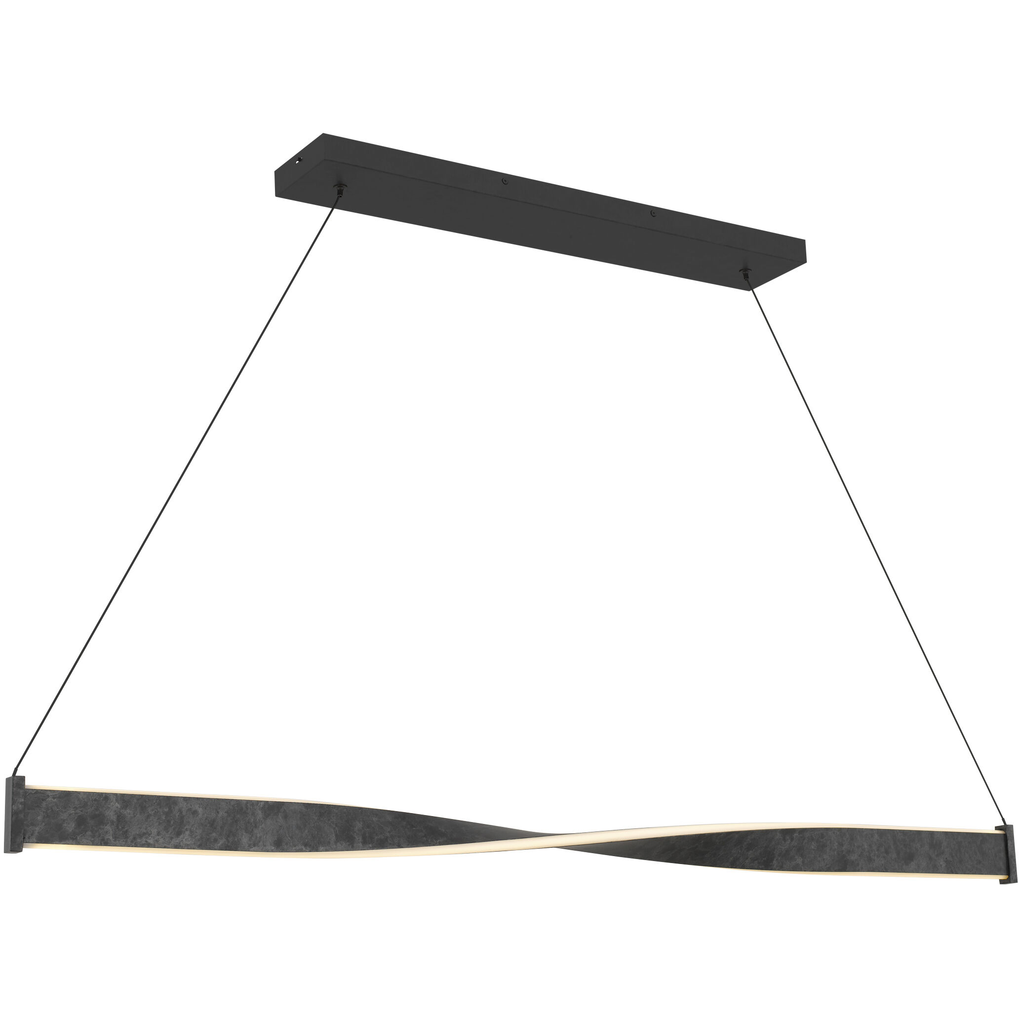 Porter LED 50 inch Old Black Finish Island Light Ceiling Light
