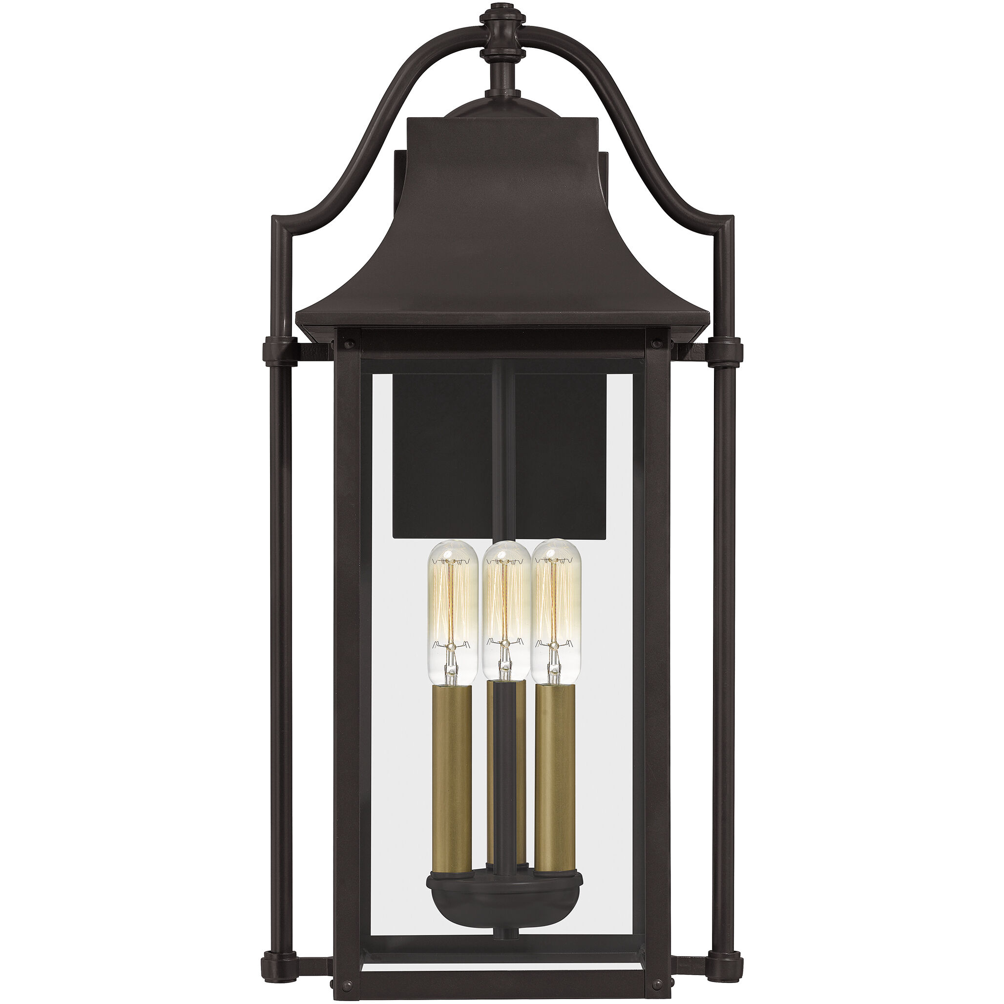Manning 3 Light 21 inch Western Bronze Outdoor Wall Lantern