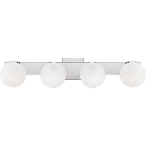 Clements 4 Light 32 inch Brushed Nickel Bath Light Wall Light