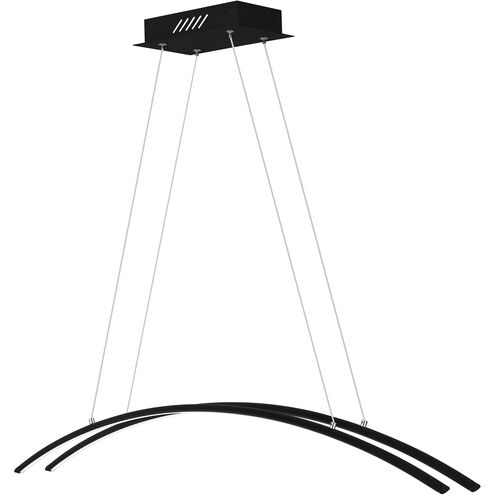 Fanfare LED 40 inch Earth Black Island Chandelier Ceiling Light