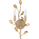 Heiress 2 Light 9.25 inch Bronze Gold ADA Wall Sconce Wall Light, Small