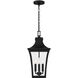 Quentin 4 Light 10 inch Earth Black Mini Pendant Ceiling Light, Small