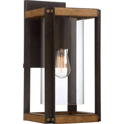 Marion Square 1 Light 17 inch Rustic Black Outdoor Wall Lantern